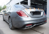 Mercedes-Benz S-Klasse W222 рестайлинг 2017 - 2020 Диффузор 6.3 AMG с насадками на глушитель