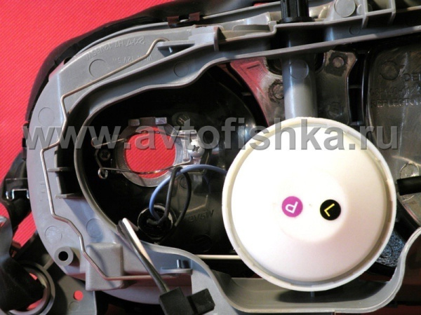 Mercedes E W210 (95-99) фары передние линзовые черные, под корректор, комплект 2 шт.