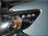 Toyota Corolla (2006-2010) фары передние линзовые черные, со светящимися ободками, комплект 2 шт.