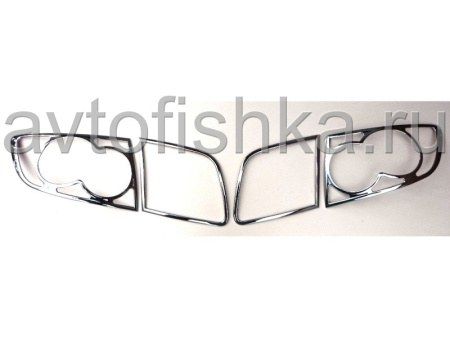 Mazda 3 седан (03-09) накладки на задние фонари хромированные, комплект 2 шт.