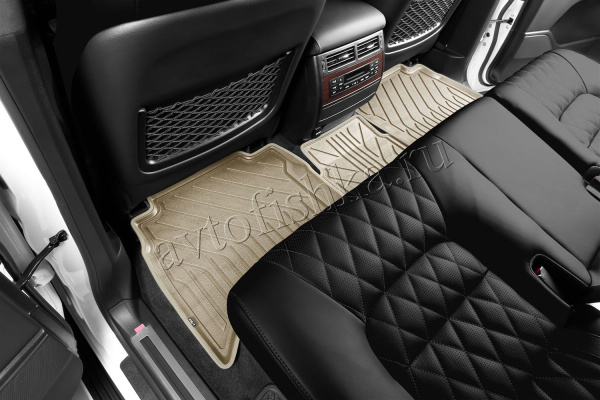 Toyota Land Cruiser (15–) Коврики 3D в салон, 5 шт. (полистар, коврик бежевый, кант бежевый)