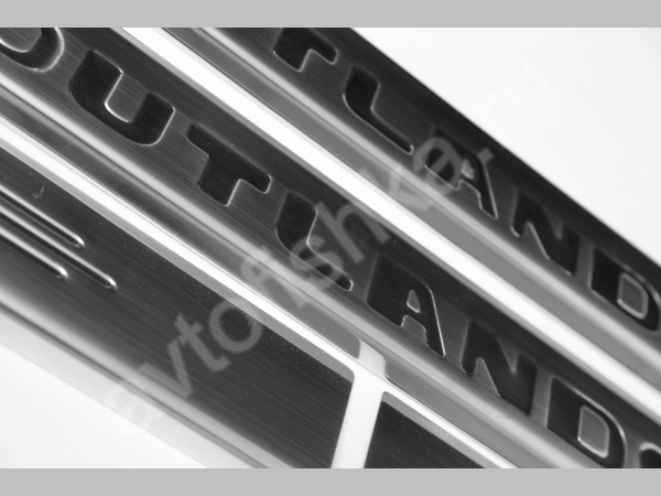 Mitsubishi Outlander (2008-) накладки на пороги из нержавеющей стали, 4 шт.