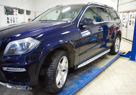 Mercedes-Benz GL-Klasse X166 2012 - 2016 Комплект хром накладок (юбки) и дуффузоры 6.3 AMG