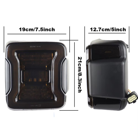 Jeep Wrangler JL RUBICON (18-23) фонари задние светодиодные тонированные