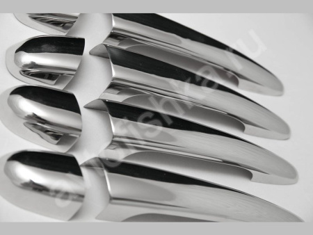 BMW X1 (2010-) накладки на ручки дверей из нержавеющей стали, комплект 4 шт.