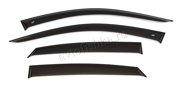 Audi A6 седан (97-04) дефлекторы блоковых окон, темные 4 шт.