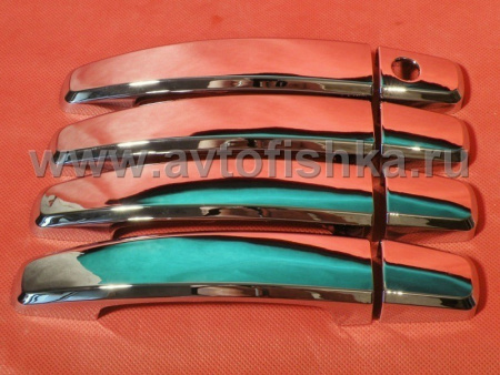 Chevrolet Captiva (06-) накладки хромированные на ручки дверей внешние, комплект 4 шт.