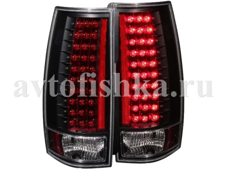 Chevrolet Tahoe, Suburban, GMC Yukon, Denali (07-) задние светодиодные фонари тонированные, комплект 2 шт.