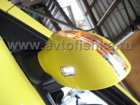 Ford Focus 2 (05-08) зеркала боковые электрические, со светодиодными поворотниками и нижней подсветкой Welcome, комплект 2 шт.