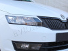 Skoda Rapid (12 – 17) реснички (накладки) на фары фигурные