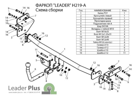 Kia; Hyundai Solaris; Rio (11–14) Фаркоп (тягово-сцепное устройство) (седан,хэтчбек)