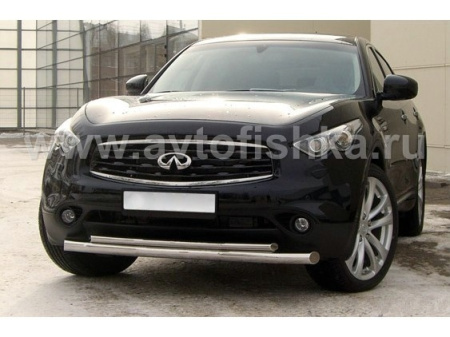Infiniti FX35, FX37, FX50 S51 (09–) защита переднего бампера, труба 70 мм/42