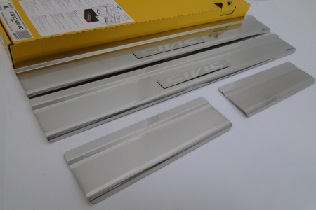 Honda Civic 8 (06-) 4 дверн. накладки на внутренние пороги, к-кт 4шт.