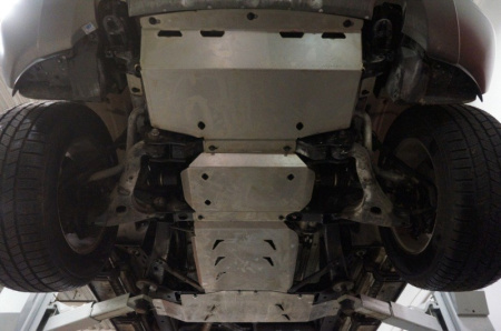 Kia Mohave (09–) Защита днища + АКПП, из 4 частей, алюминий (V-3,0 TDI)