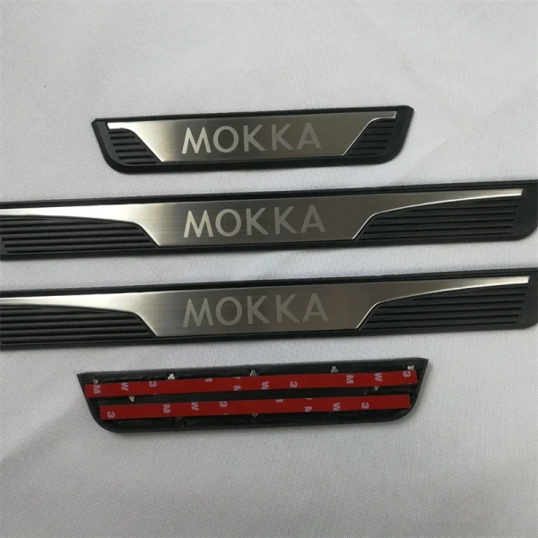 Накладки на внутренние пороги с логотипом для Opel Mokka 2012-2022