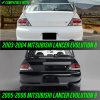 Mitsubishi Lancer 9 (03-07) EVOLUTION фонари задние светодиодные черые тонированные, комплект 2 шт.