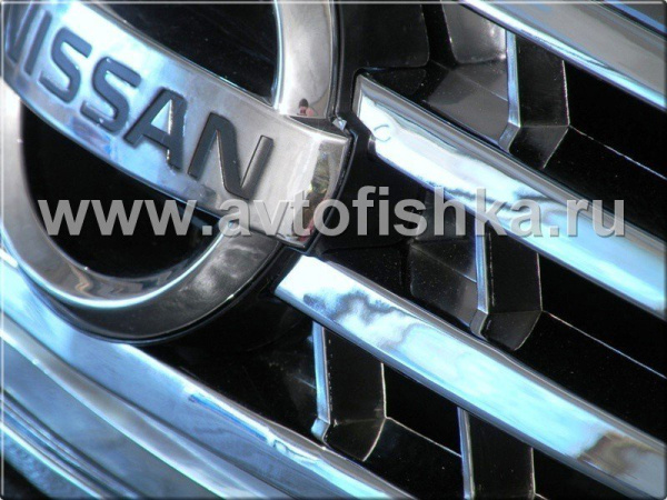 Nissan Maxima QX 3 (2000-2006) пластиковая решетка радиатора полностью хромированная