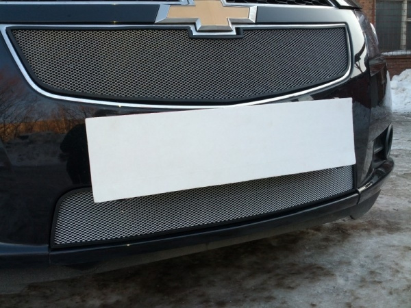 Chevrolet Cruze (09–11) Защита радиатора, хром, верх