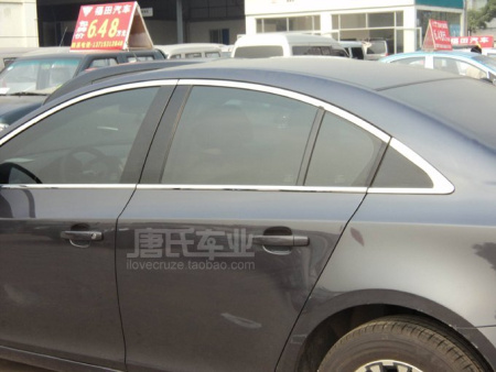 Chevrolet Cruze (2008-) наружние молдинги окон дверей из нержавеющей стали, комплект 14 предметов