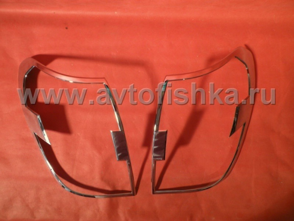 Chevrolet Captiva (06-) накладки на задние фонари хромированные, комплект 2 шт.