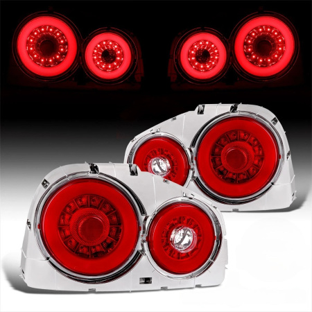 Nissan Skyline GT-R34 (98-01) фонари задние хромированные светодиодные