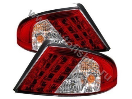 Dodge Stratus (01-05), Chrysler Sebring (01-02) седан, кабриолет задние красно-тонированные диодные фонари, тюнинг, комплект 2 шт.