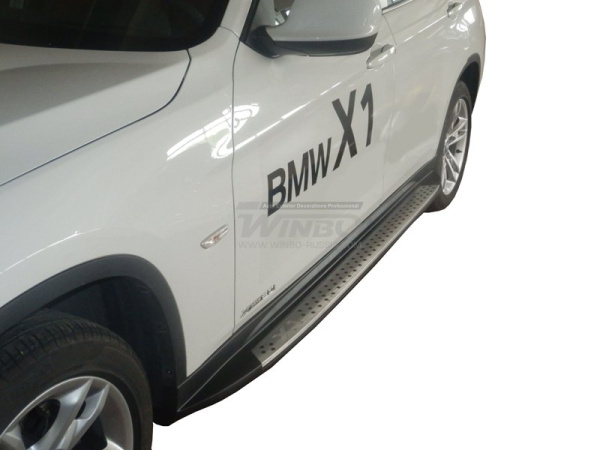 BMW X1 2009- боковые пороги в стиле Оригинал