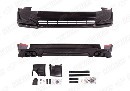 Toyota Land Cruiser Prado LC 150 (2 рестайлинг) 2017 - н.в. Обвес Modellista черный с черным молдингом