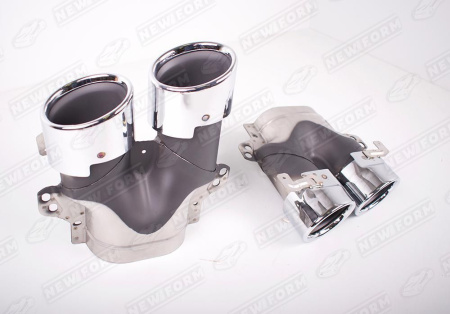 Mercedes-Benz E-Klasse W213 2016 - 2020 Диффузор с насадками 5.3 AMG хром