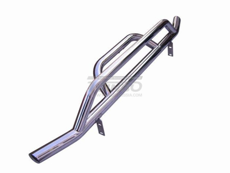 Hummer H2 (02-08) защита заднего бампера, труба 76 мм из нержавеющей стали