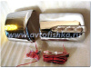Mercedes W124, W201 190 декоративные накладки на боковые зеркала хромированные, со светодиодными поворотниками, комплект 2 шт.