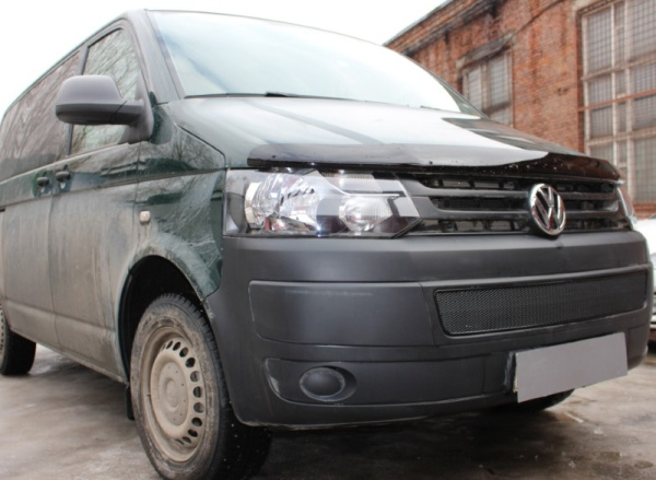 Volkswagen Transporter (10–) Защита радиатора Premium, чёрная
