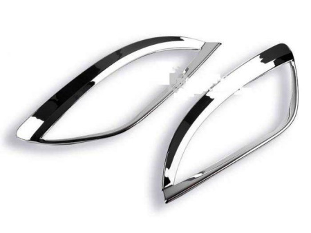 Hyundai Tucson ix35 (10-) накладки хромированные на фонари заднего бампера, комплект 2 шт.