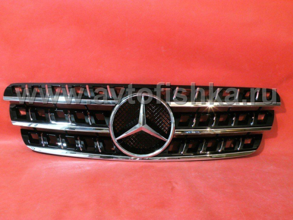 Mercedes W163 ML (98-05) решетка радиатора черная, дизайн Big Star, стиль CL, 3 ламели.