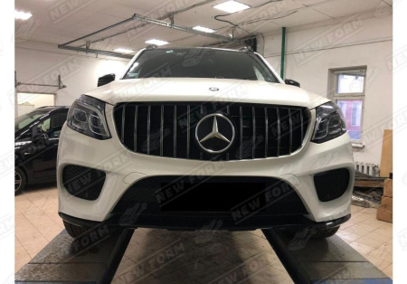 Mercedes-Benz GLS-Klasse X166 2015 - 2019 Решетка радиатора Panamerica хром