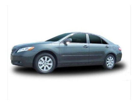 Toyota Camry V40 (06-) серебристые дверные молдинги с хромированными вставками, комплект 4 шт.
