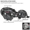 Lexus GS300, GS400, GS430, Toyota Aristo (97-05) фары передние линзовые хромированные со светящимися ободками и DRL подсветкой, комплект 2 шт.
