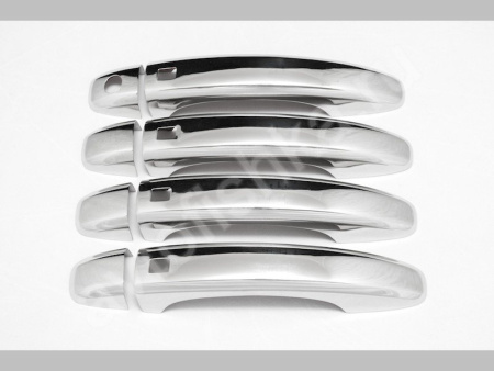 Audi A3 (2009-2011), A8 (2011-) накладки на ручки дверей с чипом из нержавеющей стали, комплект 4 шт.