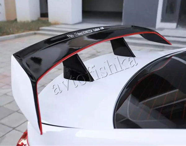 Hyundai Sonata YF (10-) задний спойлер высокий GT на крышку багажника, под покраску.