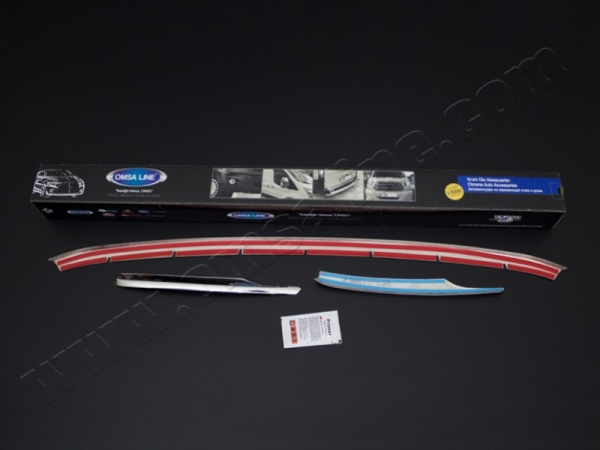 Volkswagen Caddy (15–) Накладка на решетку воздухозаборника бампера, нерж., 3 части