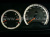 Mercedes W209 CLK после 2002 г. светящиеся шкалы приборов - накладки на циферблаты панели приборов, дизайн № 1