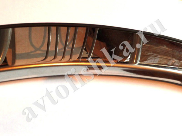 Ford Focus 2 (05-11) седан и хэтчбек хромированные накладки на арки крыльев, нержавеющая сталь, комплект 4 шт.