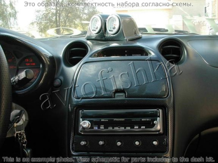 Декоративные накладки салона Toyota Celica 2000-н.в. Single CD Player, 1 элементов.