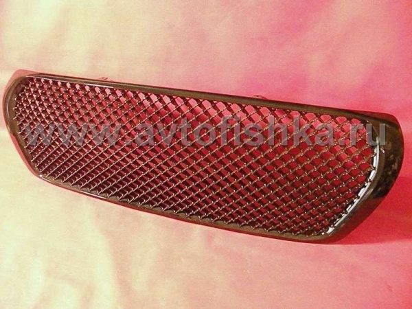 Toyota Land Cruiser 200 (07-11) решетка радиатора черная пластиковая, дизайн "Bentley".