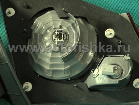 Honda Civic VIII (06-) задние фонари светодиодные красно-хромированные, комплект 2 шт.