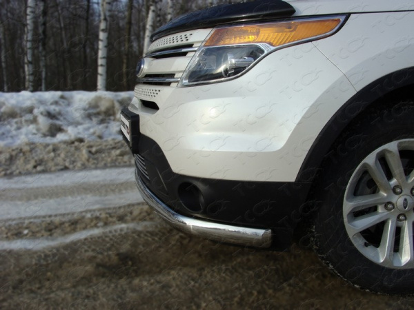 Ford Explorer (12–) Защита передняя (овальная длинная) 75х42 мм