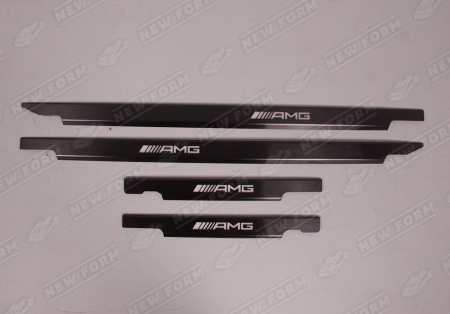 Mercedes-Benz G-Klasse W463 1990 - 2018 Накладки на пороги черные с подсветкой AMG