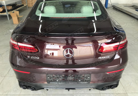 Mercedes-Benz E-Klasse C238 2016 - 2020 Диффузор с насадками 5.3 AMG черный Mercedes E-class Coupe C238.