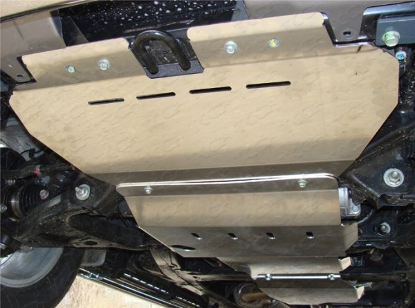 Nissan Patrol (14–) Защита КПП (алюминий) 4 мм