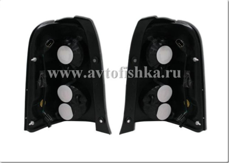 Ford Escape (00-06) фонари задние красно-хромированные тонированные, комплект 2 шт.